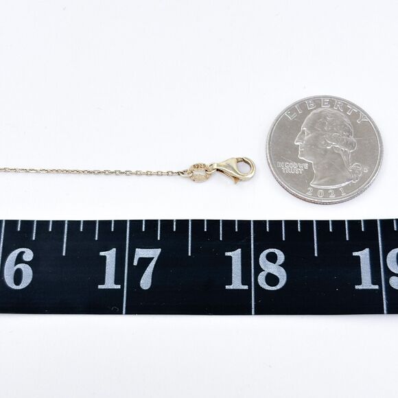 Pineapple Cubic Zirconia Pendant | Vintage Sterling Silver 925 Necklace 16"-18" - Picture 2 of 4